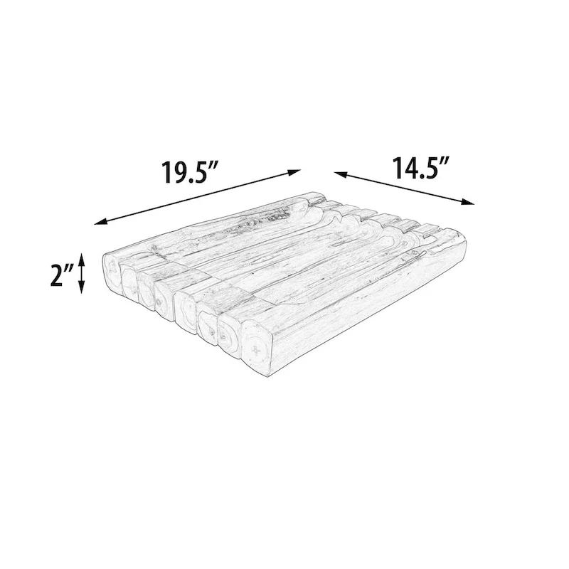 Double Teak Branch Board