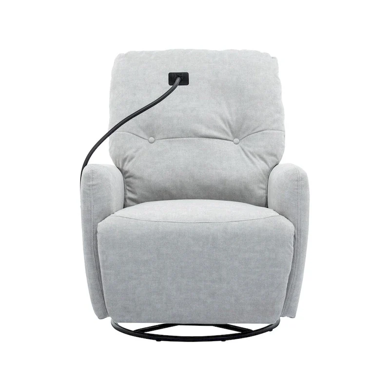 270 Degree Swivel Electric Recliner with a Phone Holder