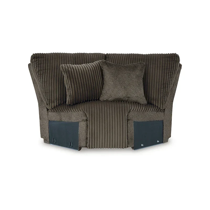 Signature Design by Ashley Top Tier Brown 5-Piece Reclining Sectional - 134W x 134D x 41H