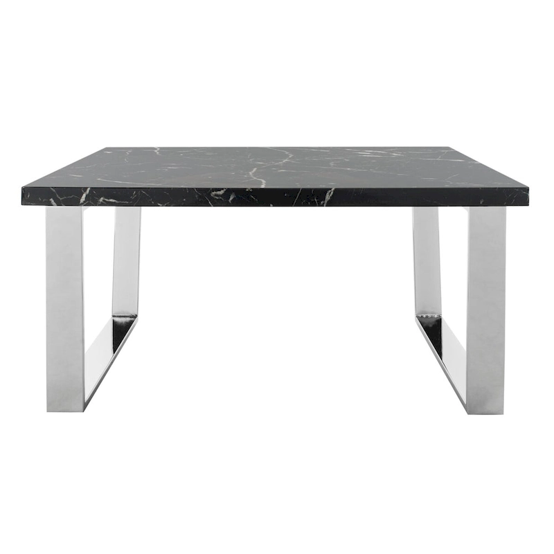 SAFAVIEH Bea Black/ Brass Square Coffee Table - 31.5 x 31.5 x 15.8 - 32Wx32Dx16H