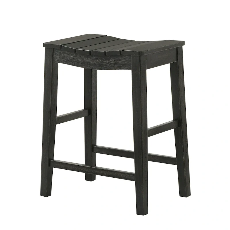 Farmhouse Wood 5-Piece Counter Height Dining Table and Stool Set