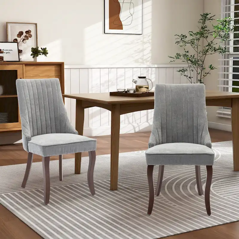 Upholstered Dining Side Chair Accent Chair Set of 2)