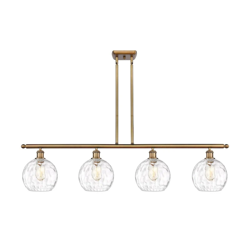 Innovations Lighting Ballston Athens Water Glass - 4 Light 48  Island Light