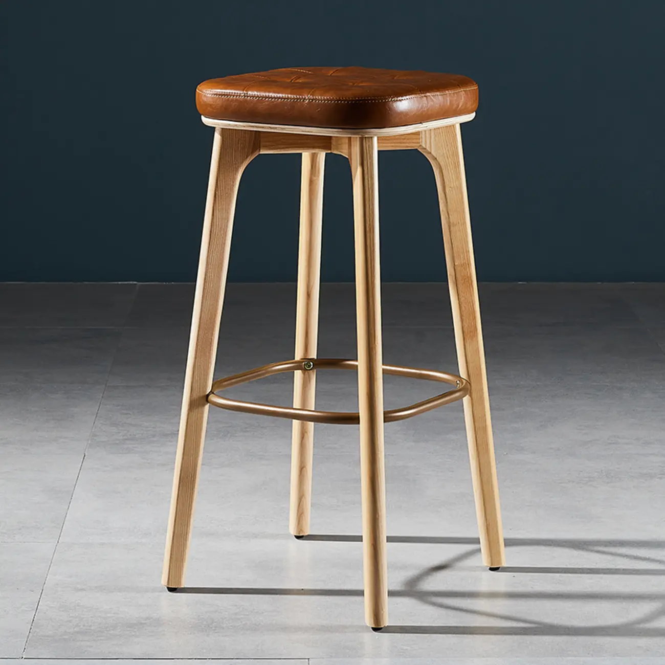 30 Inch Modern Leather Backless Bar Stools