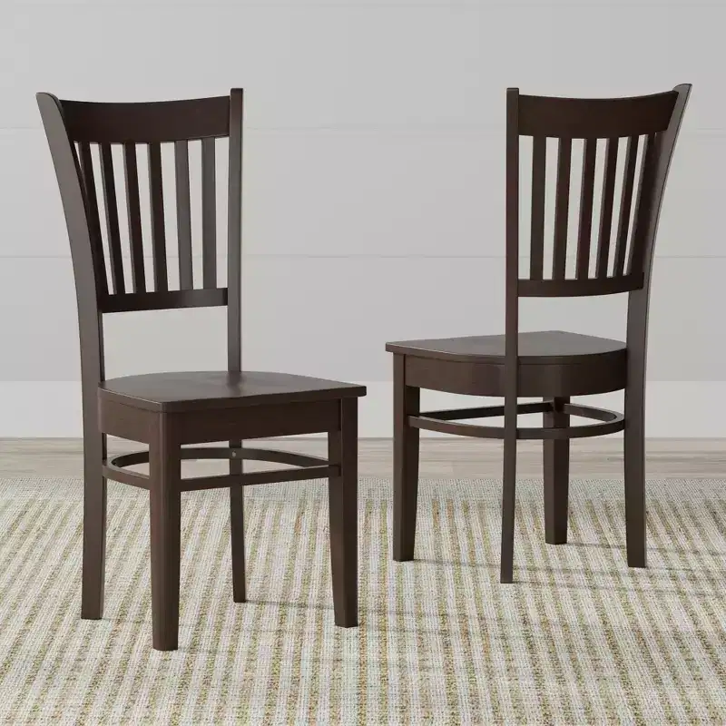 Glenwillow Home Spindle Back Solid Wood Dining Chairs (Set of 2)