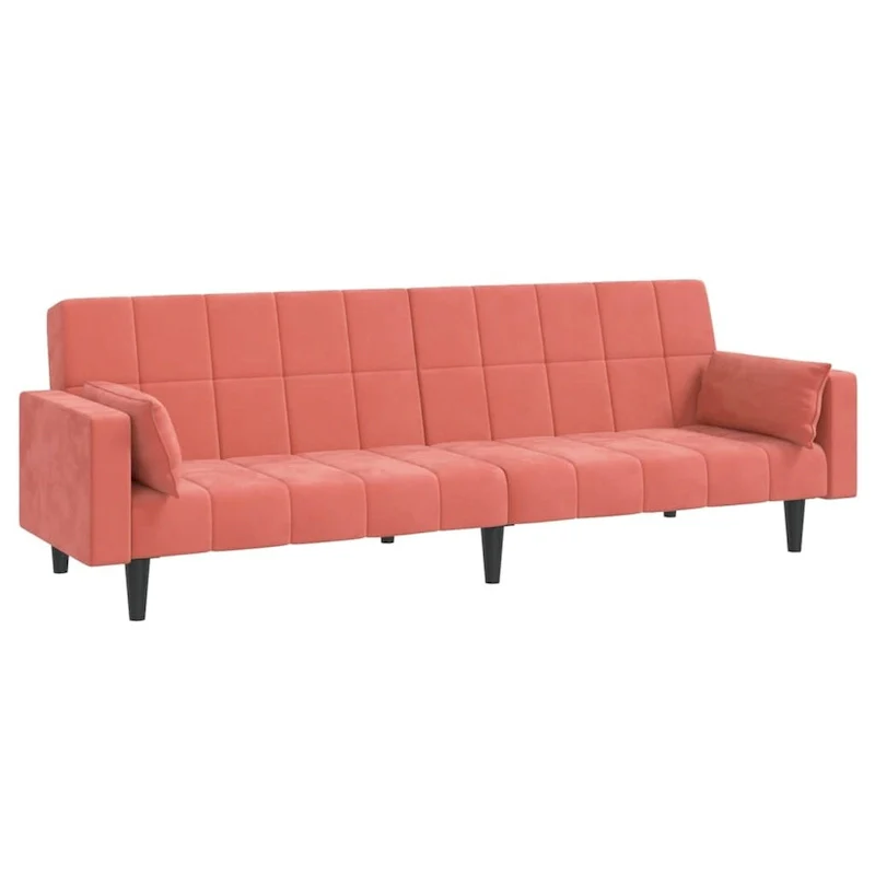 vidaXL 2-Seater Sofa Bed Upholstered Convertible Sleeper Sofa Couch Velvet - 86.6 x 33.3 x 27.2
