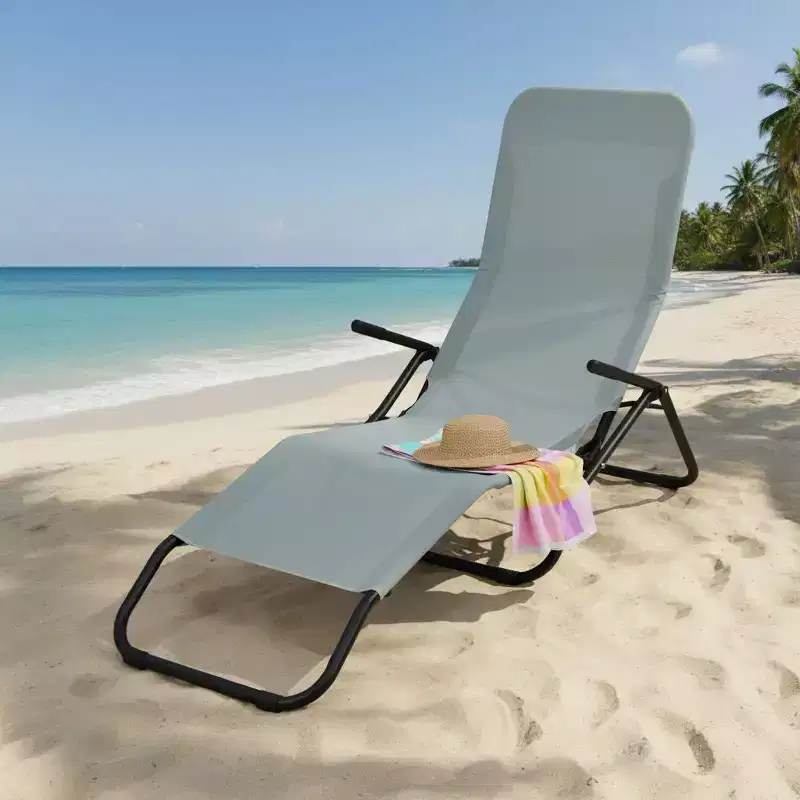Gymax 2PC Folding Patio Rocking Zero Gravity Recliner Sun Lounger