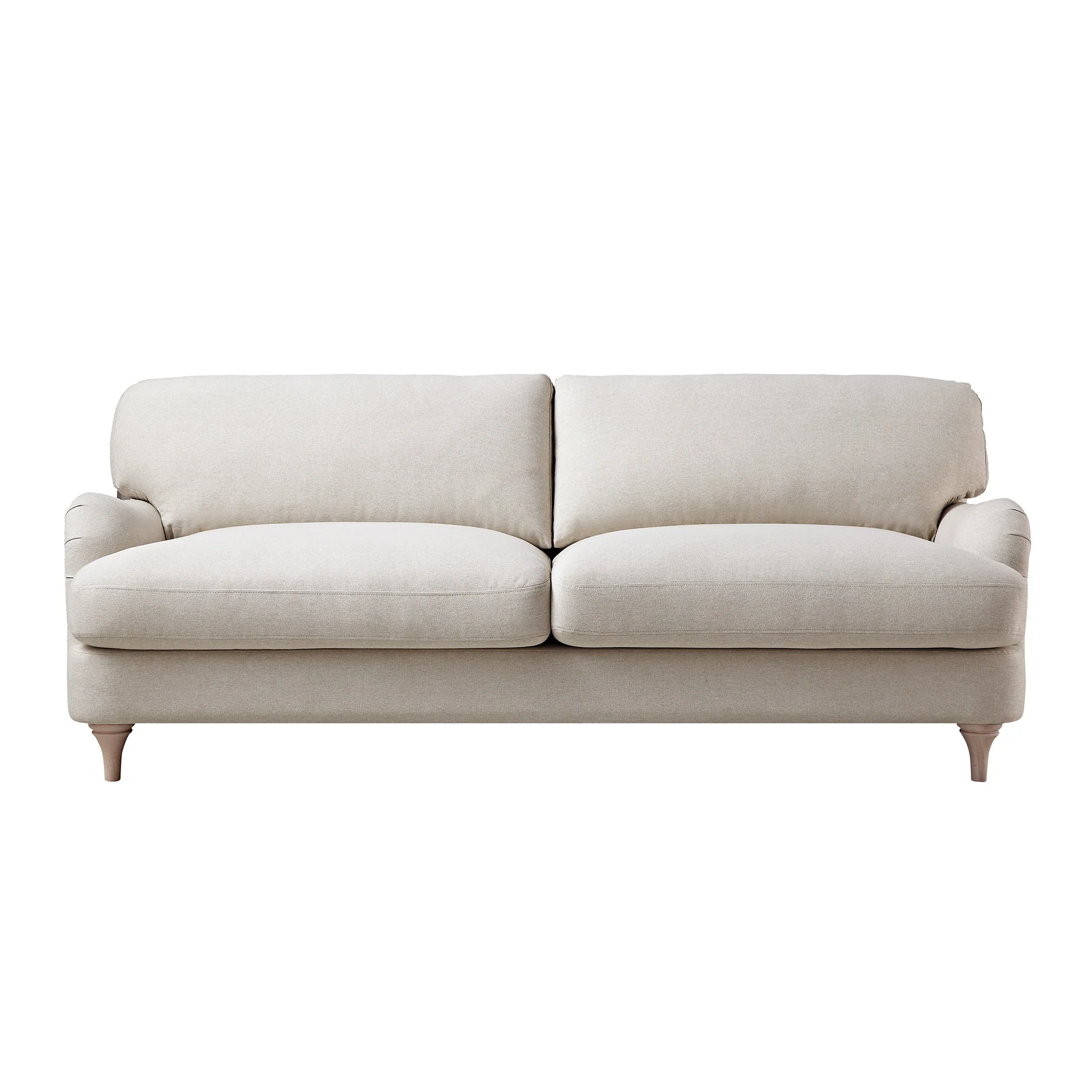 Oatmeal Fabric Sofa, 3-Seater