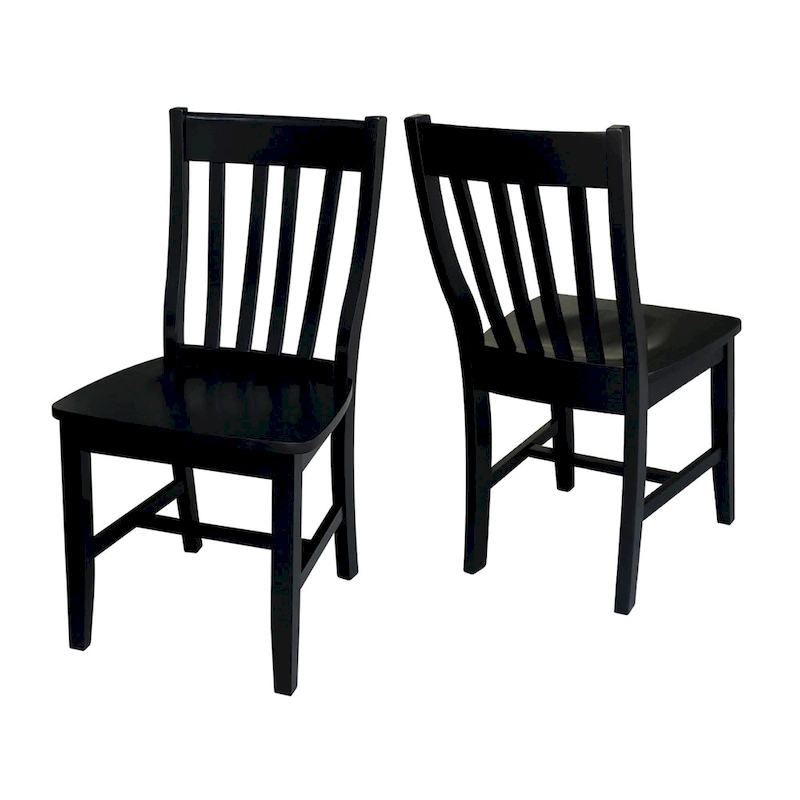 Copper Grove Quince Solid Wood Schoolhouse Chairs, Set of 2