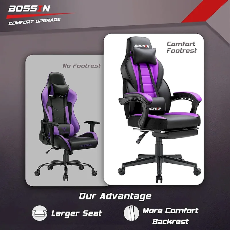 Racing Style Gaming Chair,300 lbs Big and Tall gamer chair High Back Computer Chair
