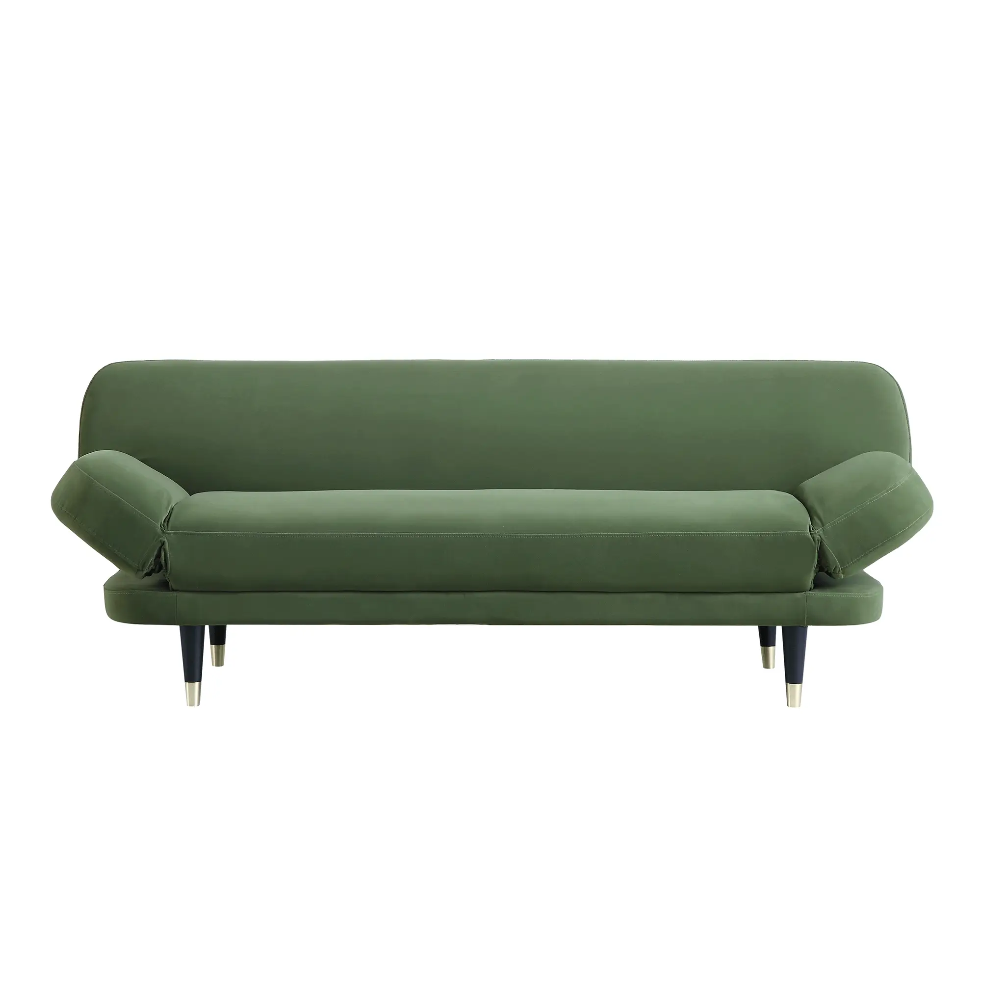2-Seater Sofa Bed, Moss Green Velvet