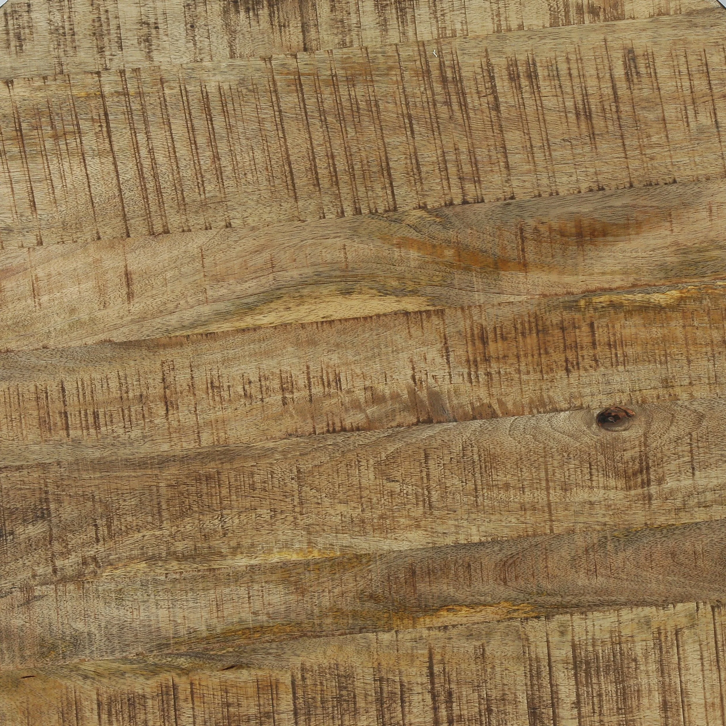 Modern Industrial Handcrafted Mango Wood Coffee Table, Natural and Black - NH452513