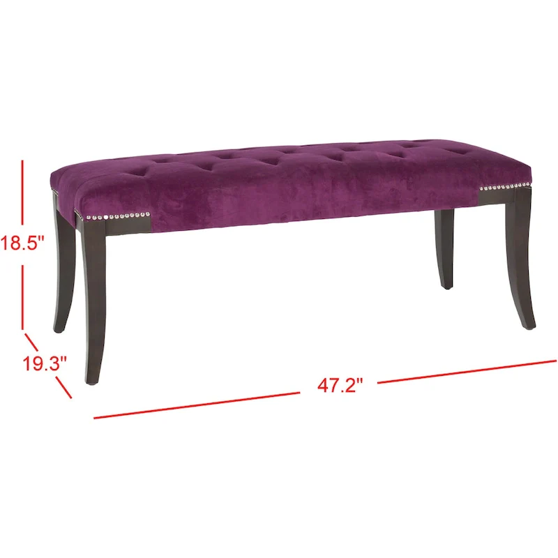 Tufted Nailhead Bench 48