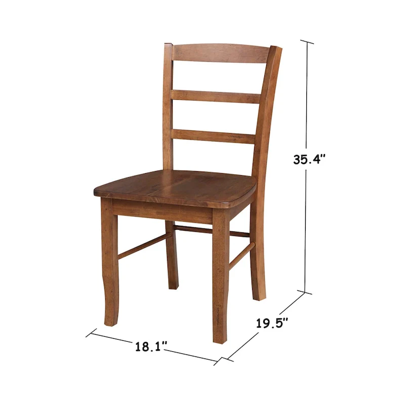 Solid Wood Ladderback Dining Chairs