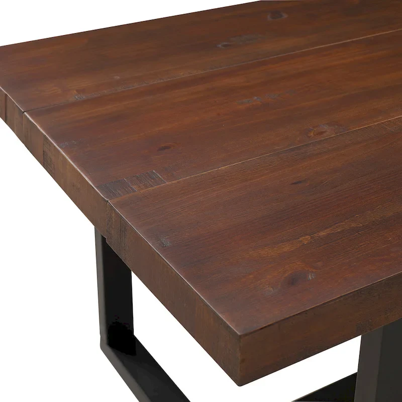 Distressed Pine Wood Dining Table 72