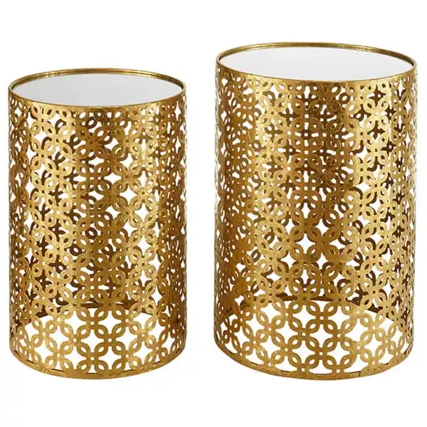 Round Gold Nesting Tables