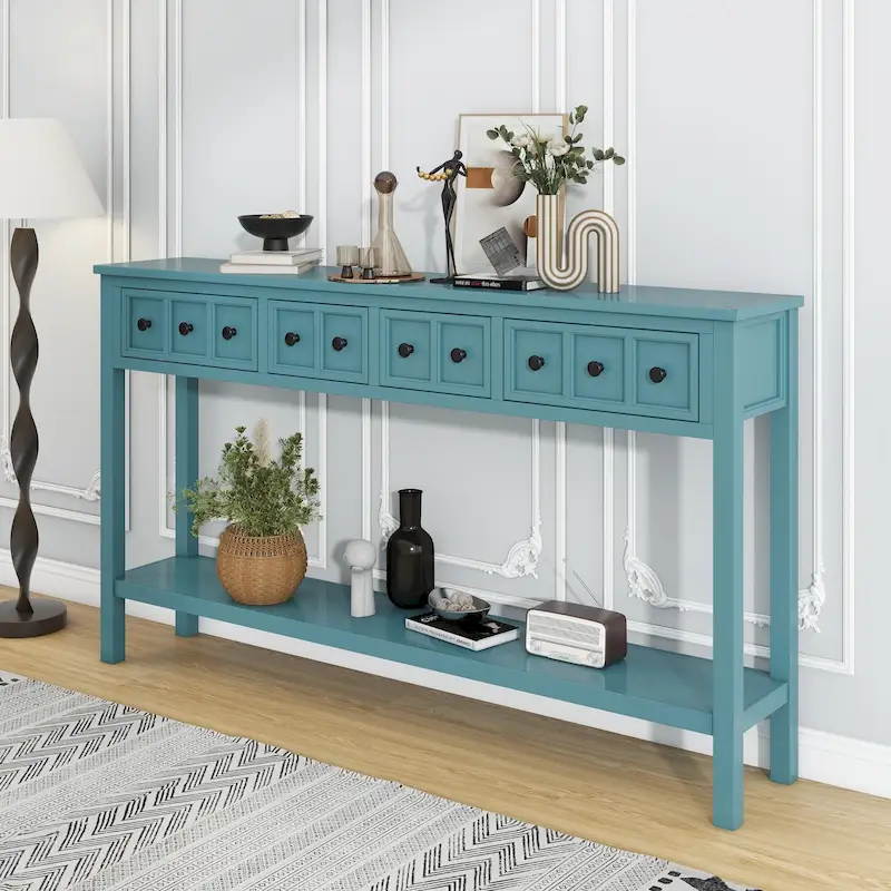Rustic Entryway Console Table