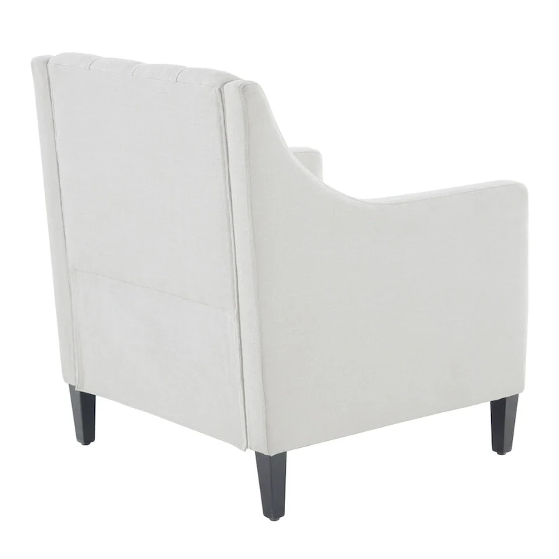 HUIMO Arm Chair Comfy Club Chair with Pillow Beige/ Dark Teal/ Blue