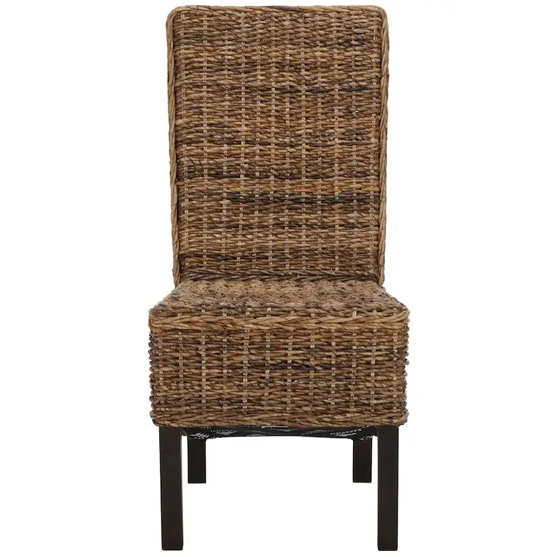 SAFAVIEH Candy Natural Wicker Dining Chair (Set of 2) - 19 W x 22 D x 41 H - 19Wx22Dx41H