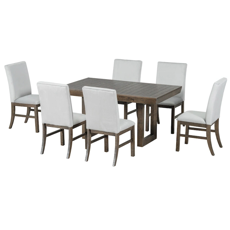 7-Piece Extendable Dining Table Set