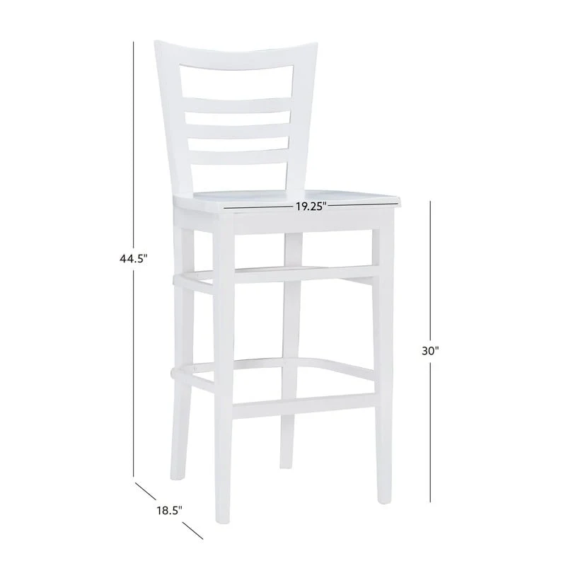 Heathcliff Rustic Solid Wood Barstool (Set of 2)