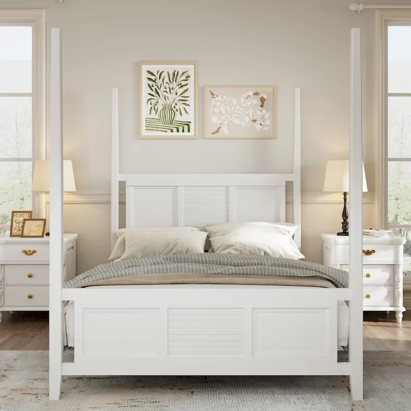 King Size Four-Poster Bed, 75