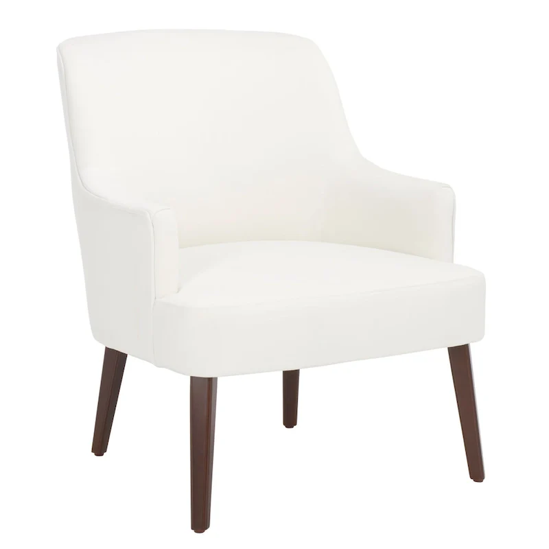 Walnut Velvet Accent Chair - Single Seater
