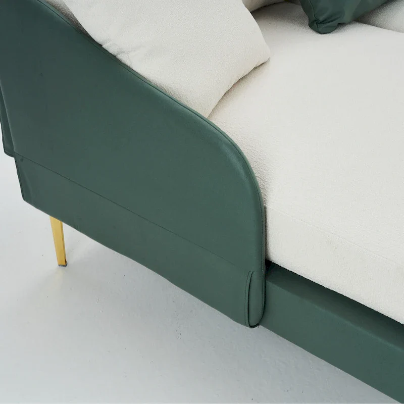 Ouyessir U-Shape Sectional Sofa 4-Seat Couch with Double Chaise Lounge