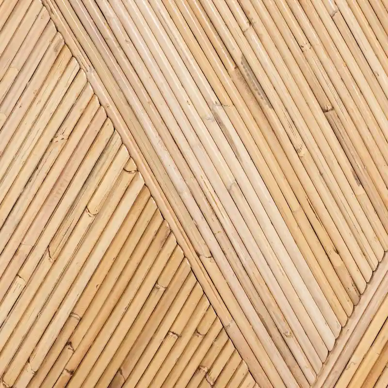 Iryna Modern Bohemian Natural Rattan Console Table