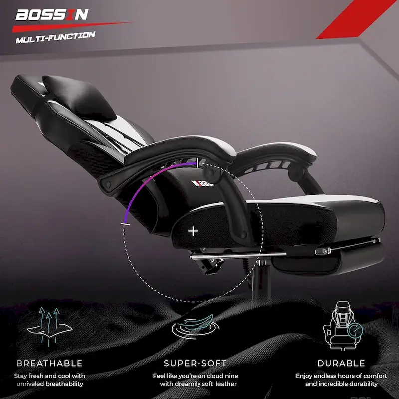 Racing Style Gaming Chair,300 lbs Big and Tall gamer chair High Back Computer Chair