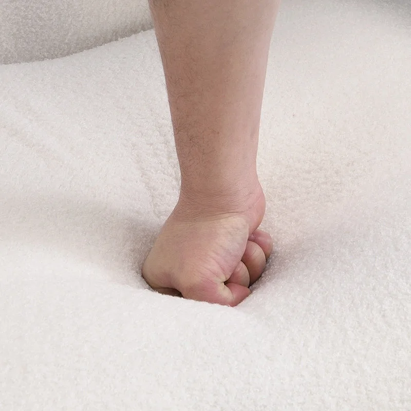 Mid-Century Accent Chair with Ottoman