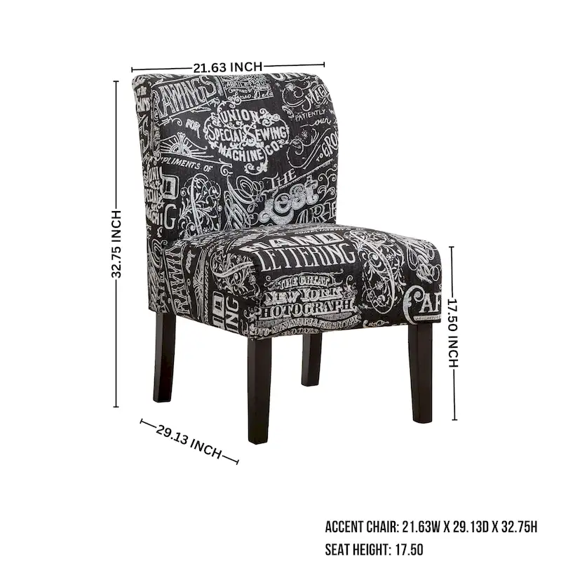 The Curated Nomad Pavilion Upholstered Armless Accent Slipper Chair