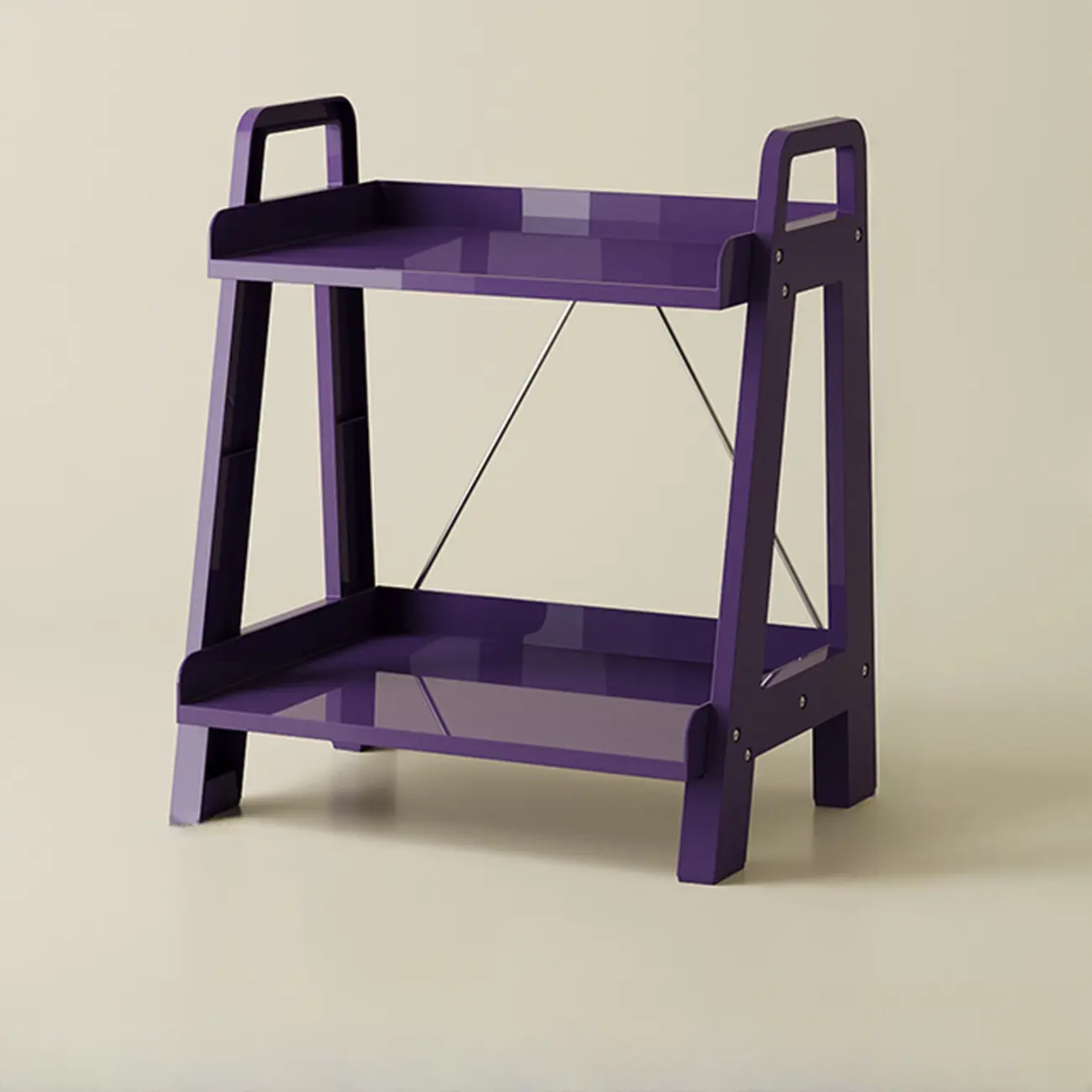 Modern Milky White Four Legs Acrylic Sofa End Table