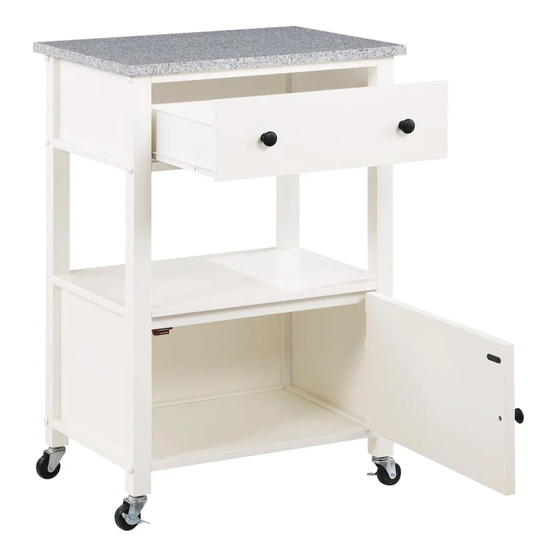 Fairfax Kitchen Cart with Granite Top