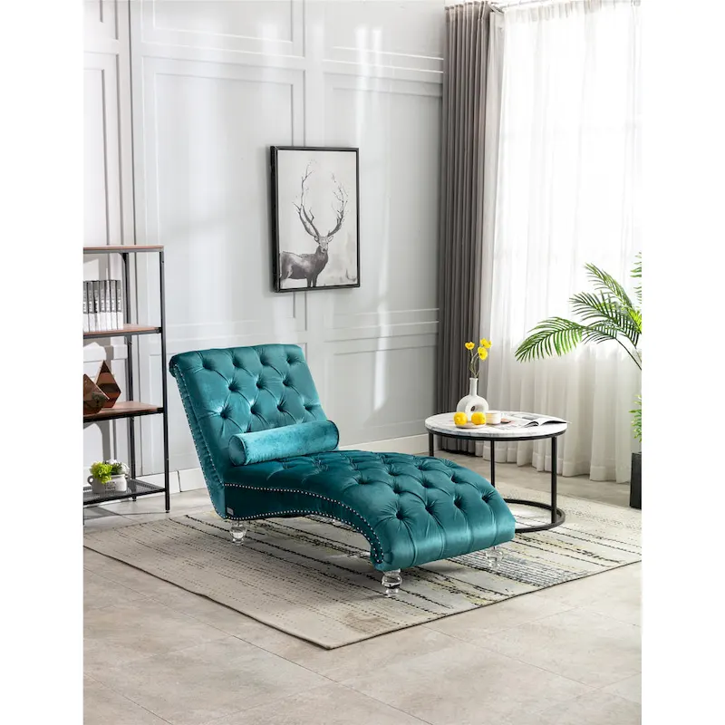 Leisure concubine sofa with acrylic feet