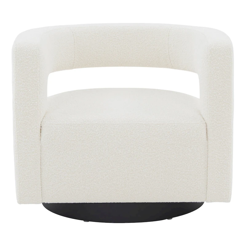 SAFAVIEH Couture Cela Swivel Chair (Fully Assembled) - 31.1 W x 28.4 L x 26.8 H - 31Wx28Dx27H