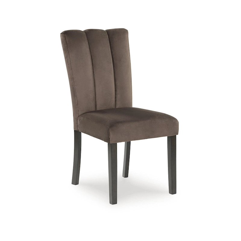 Signature Design by Ashley Zendalia Brown/Black Dining Upholstered Side Chair (Set of 2) - 19.5 W x 23.25 D x 38.5 H