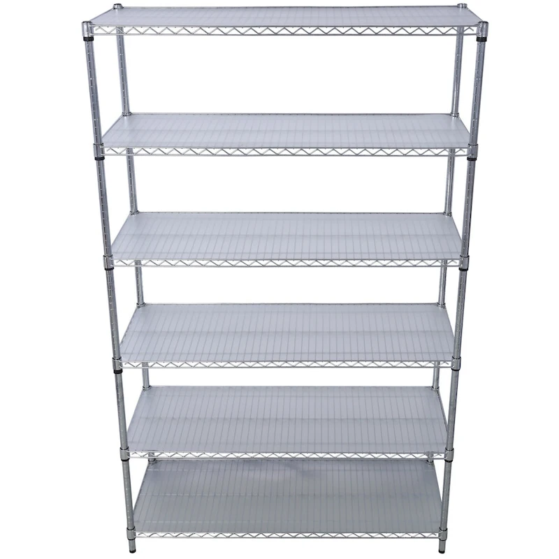 6-Tier Multifunctional Adjustable Shelf with Wheels, 6000LBS Capacity