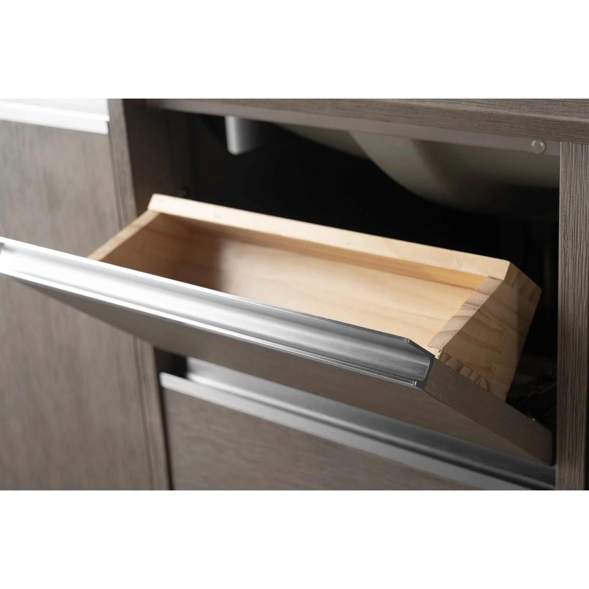 Vanity Art Bathroom Vanity with Ceramic Sink and Engineered Marble Top