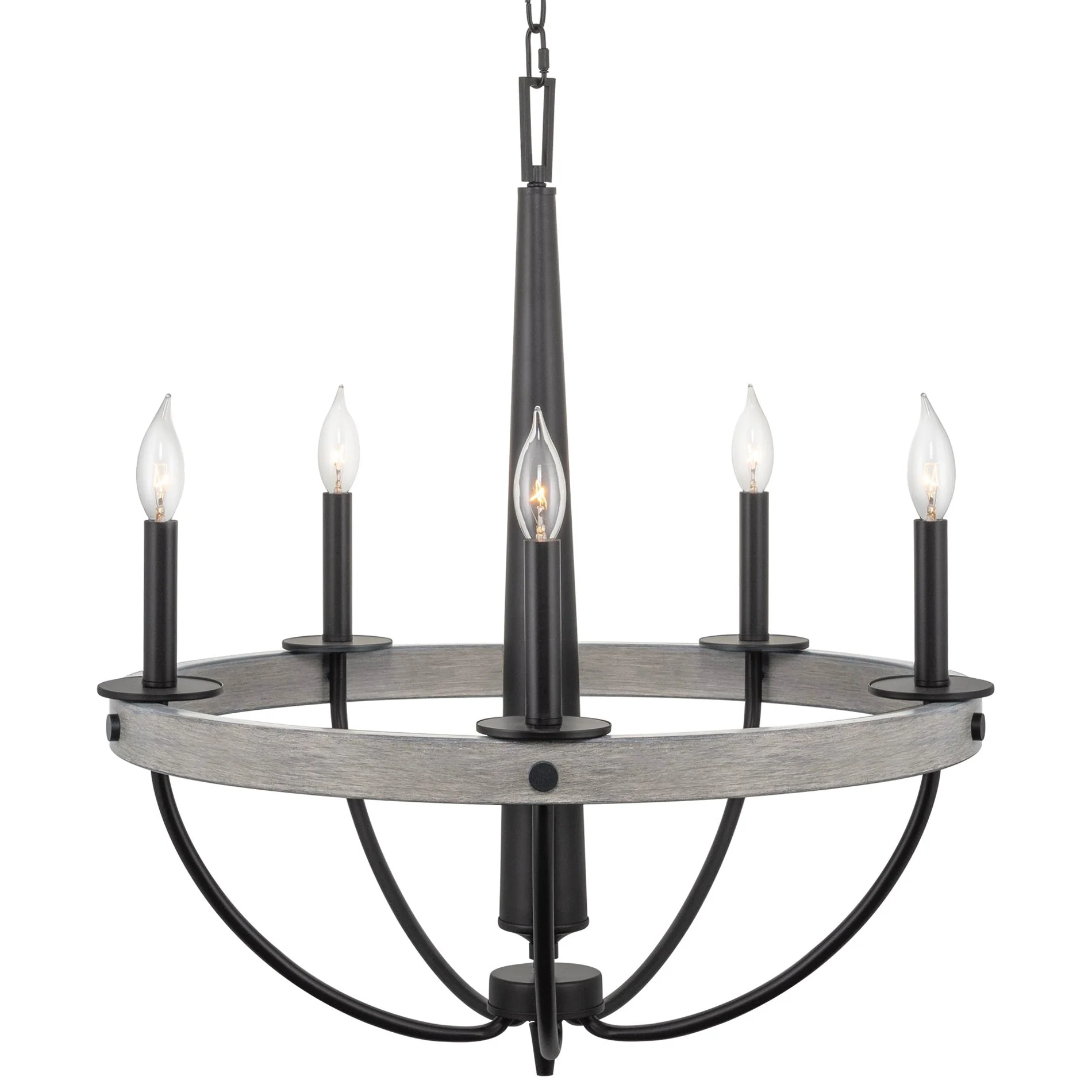 Madison 27 5-Light Modern French Country Farmhouse Chandelier