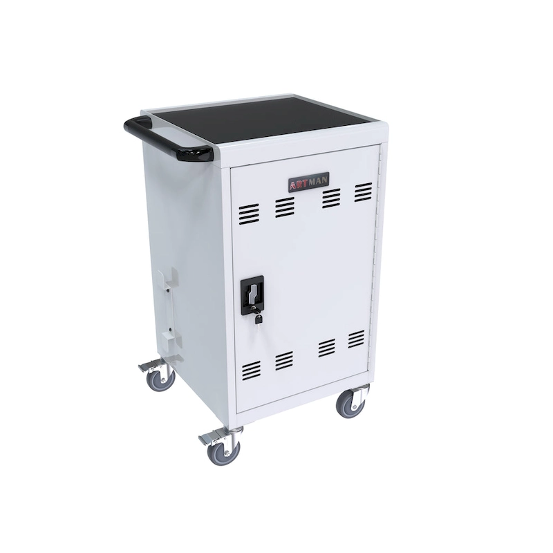 Mobile Charging Cart and Cabinet for Tablets Laptops 32-Device