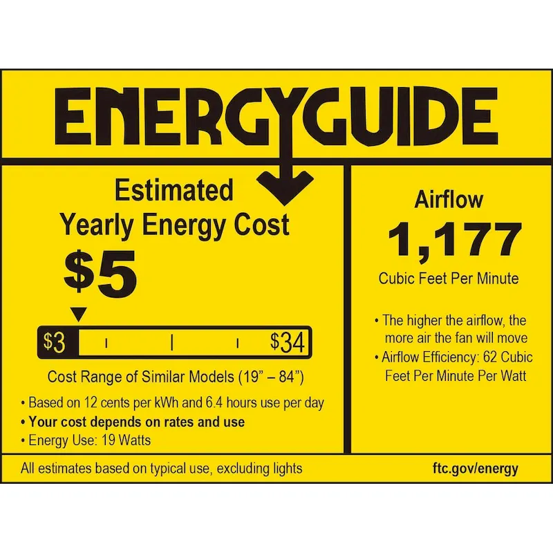 Obvi 22 inch Indoor Ceiling Fan with Clear Blades and LED Light Kit - Brushed Nickel