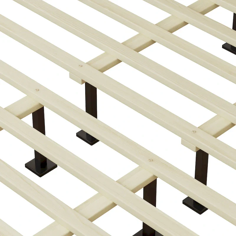 Christopher Knight Home - Emery Mid-Century Panel Bed Frame with Tufted Headboard