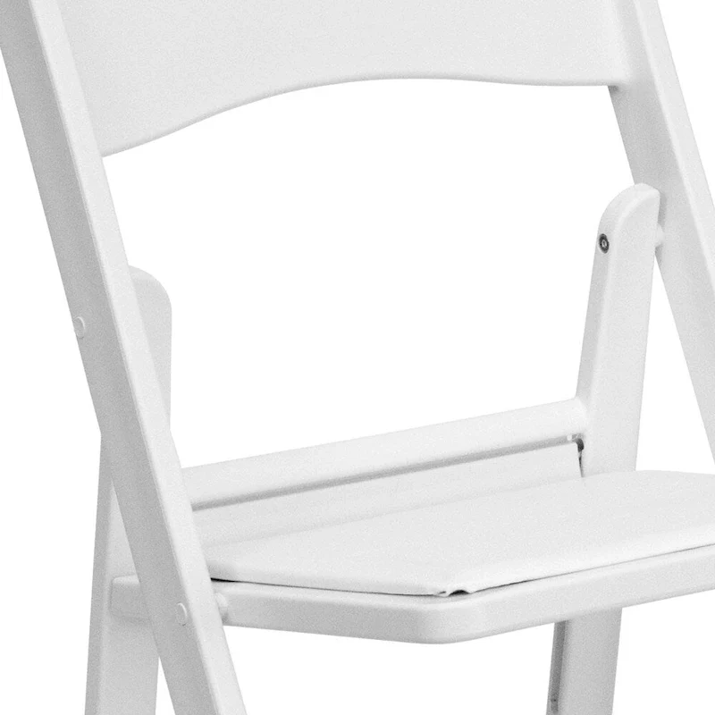 Set of 2 Folding Chairs with Padded Seats - 18D x 17.25W x 30.75H