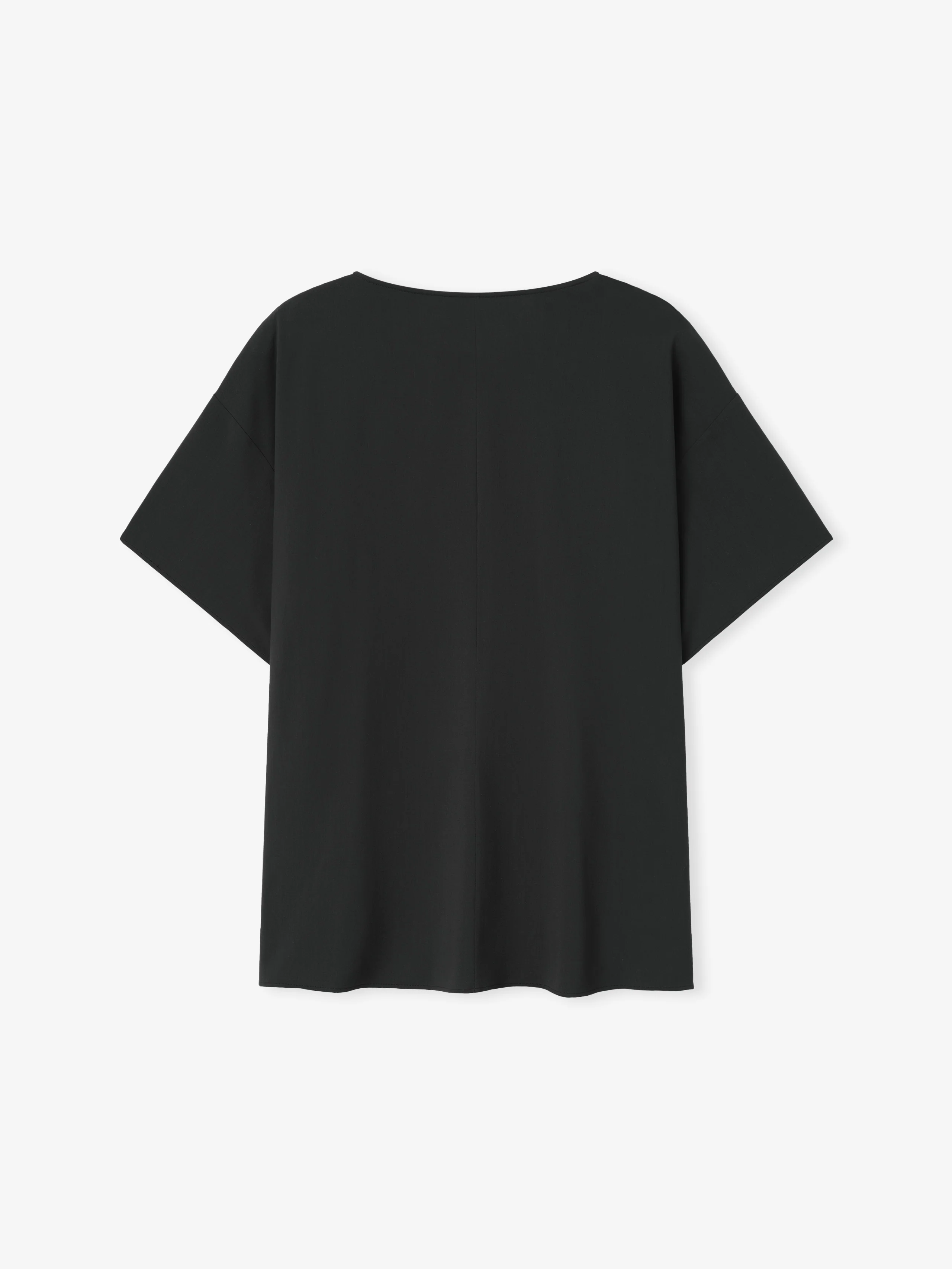 Womens Superfine Wool Boat Neck Tee