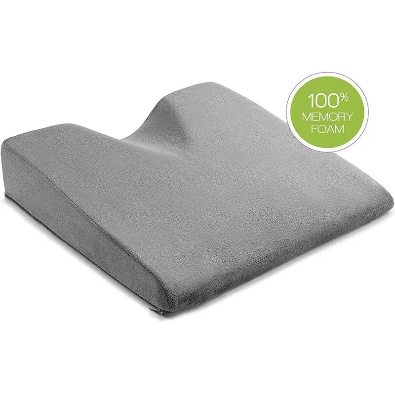 Car Seat Wedge Cushion Pillow – Grey/Blue, Ergonomic Driving Support Pillow