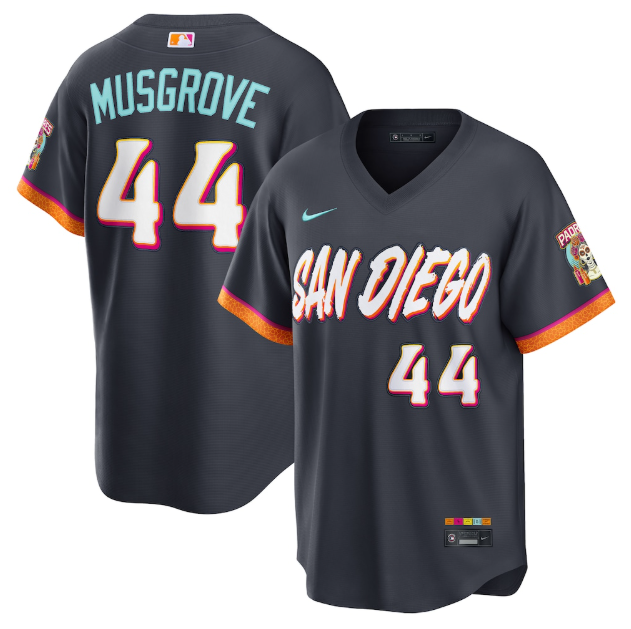 San Diego Padres Joe Musgrove Obsidian 2026 City Connect Stadium Jersey