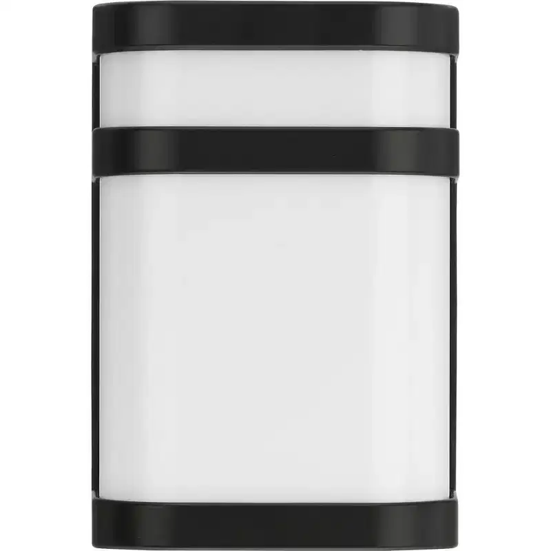 Progress Lighting Valera 1-Light LED Wall Lantern, Brushed Nickel, Matte White Acrylic Shade