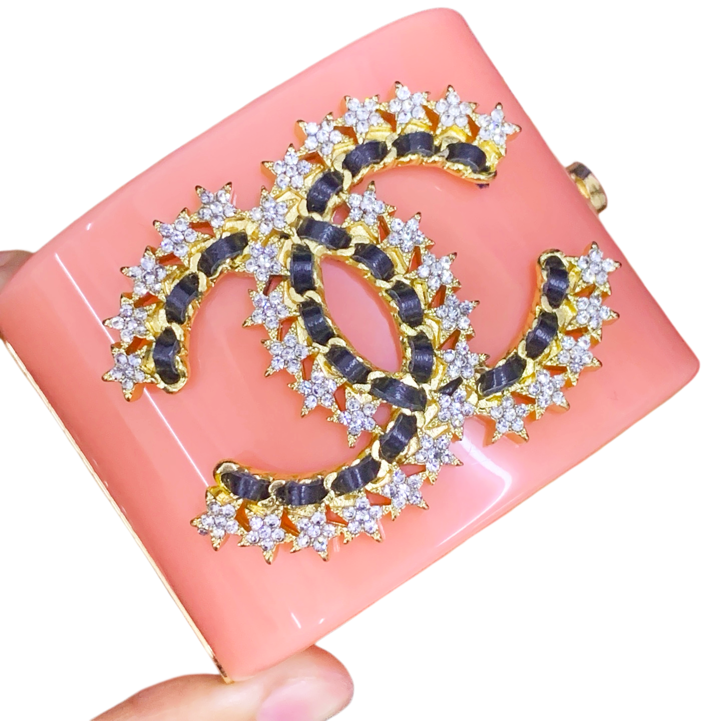 CCS069 22P CC acrylic cuff bracelet - ccjewelryacc