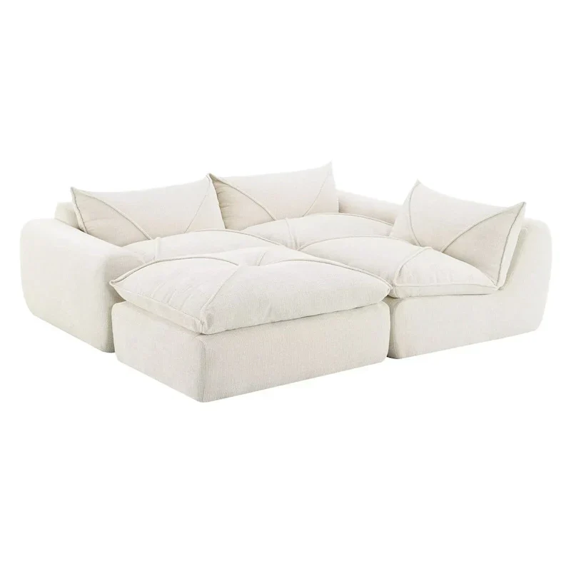 116  Fully Compressed Sofa with High Density Foam,Particle Chenille